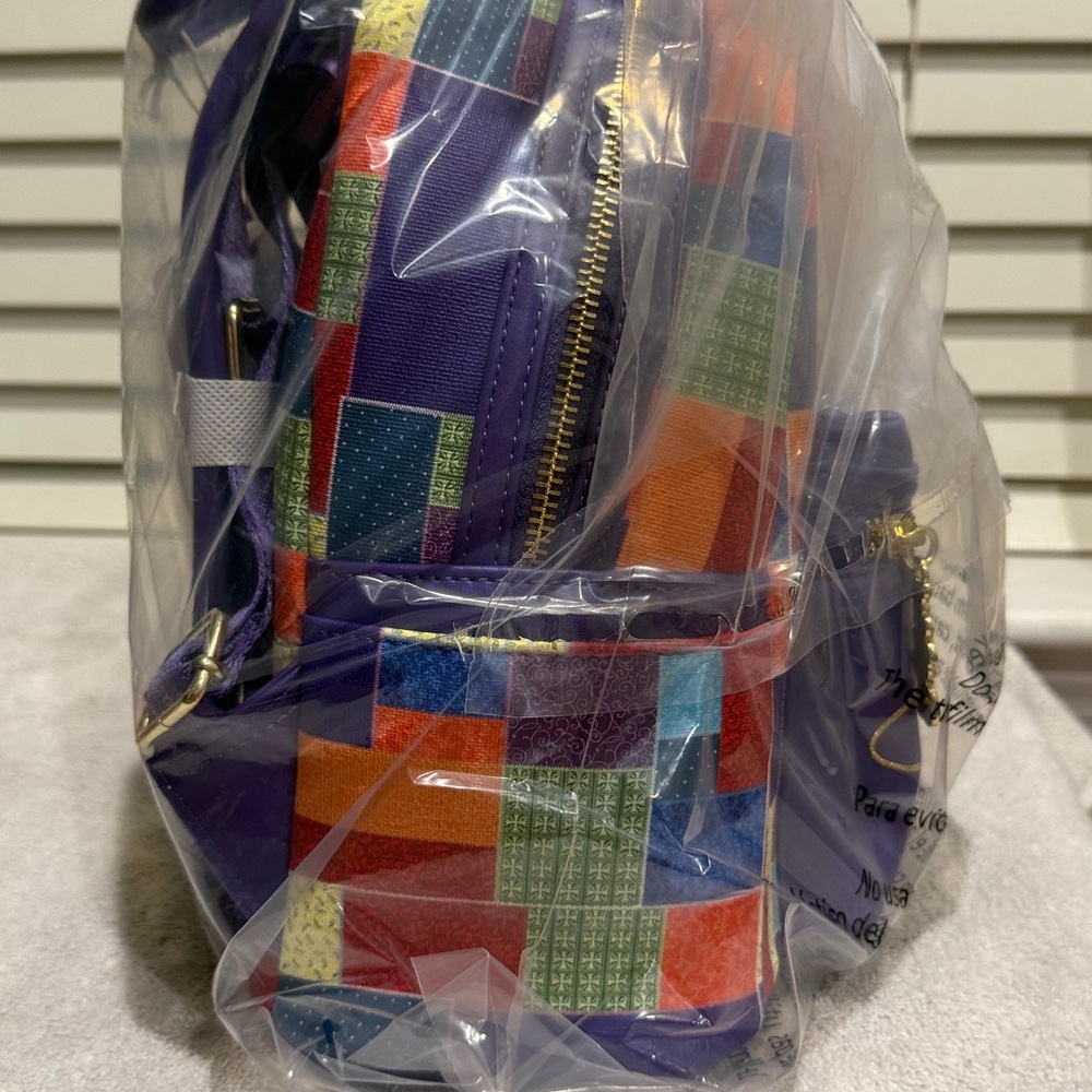 Loungefly Dolly Parton Coat of Many Colors Backpack + Wallet NWT Dollywood Excl - Picture 6 of 7